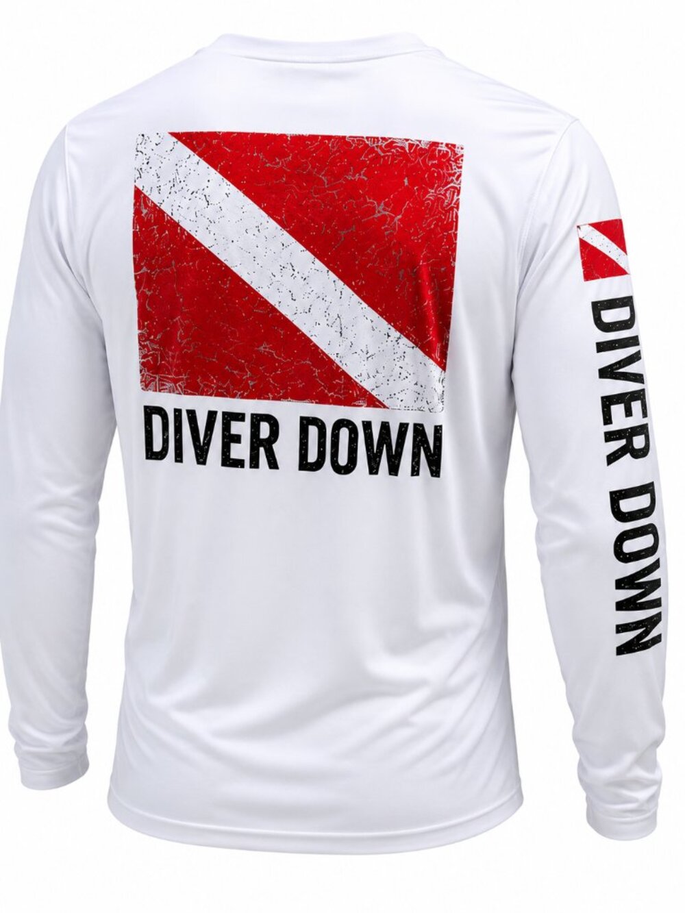 Scuba Life Diver Diving Logo Long Sleeve UPF 50 T-Shirt Sport Boat UV Protection